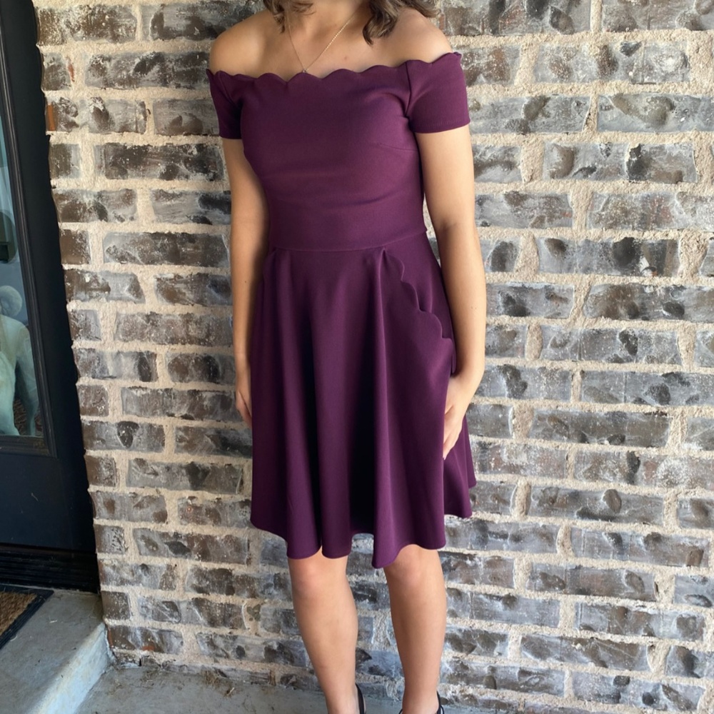 Off the shoulder special occasion dress